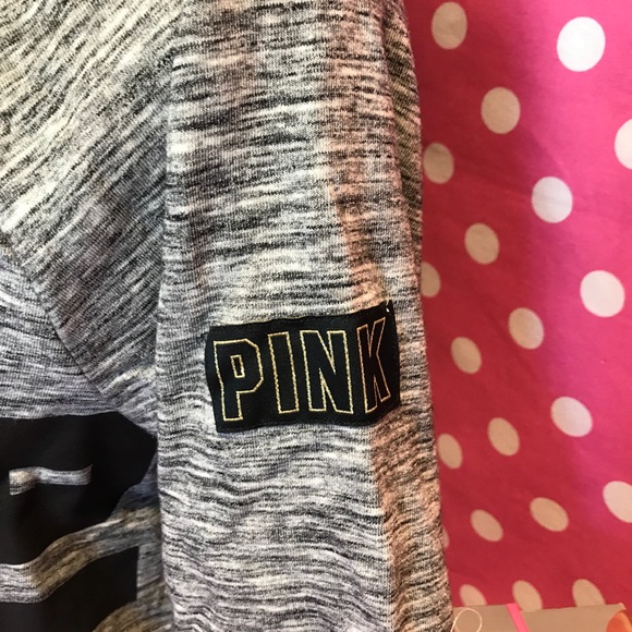 🚫SOLD🚫NWT VS PINK gray perfect full zip Hoodie - Picture 3 of 3