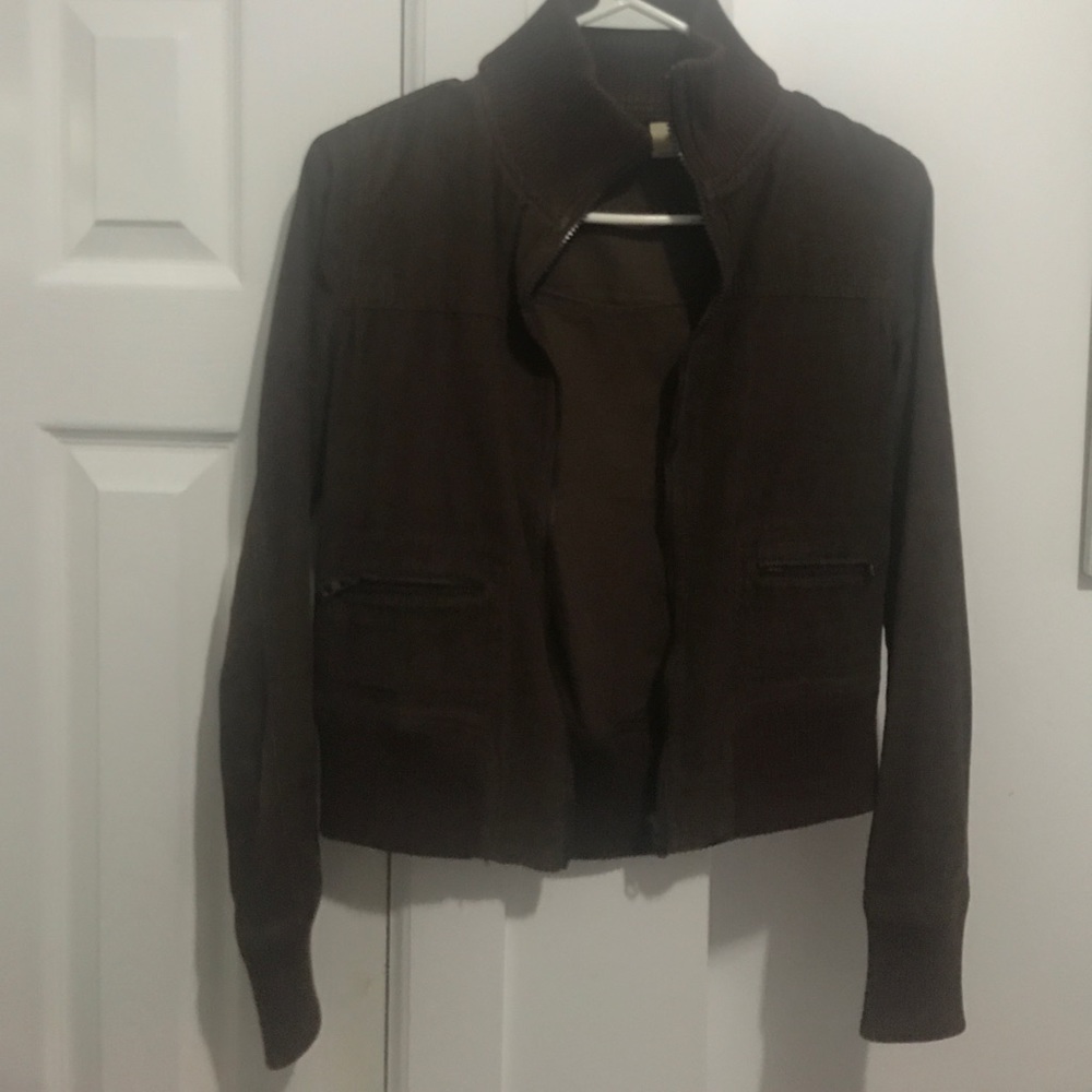 Dark Brown corduroy bomber jacket