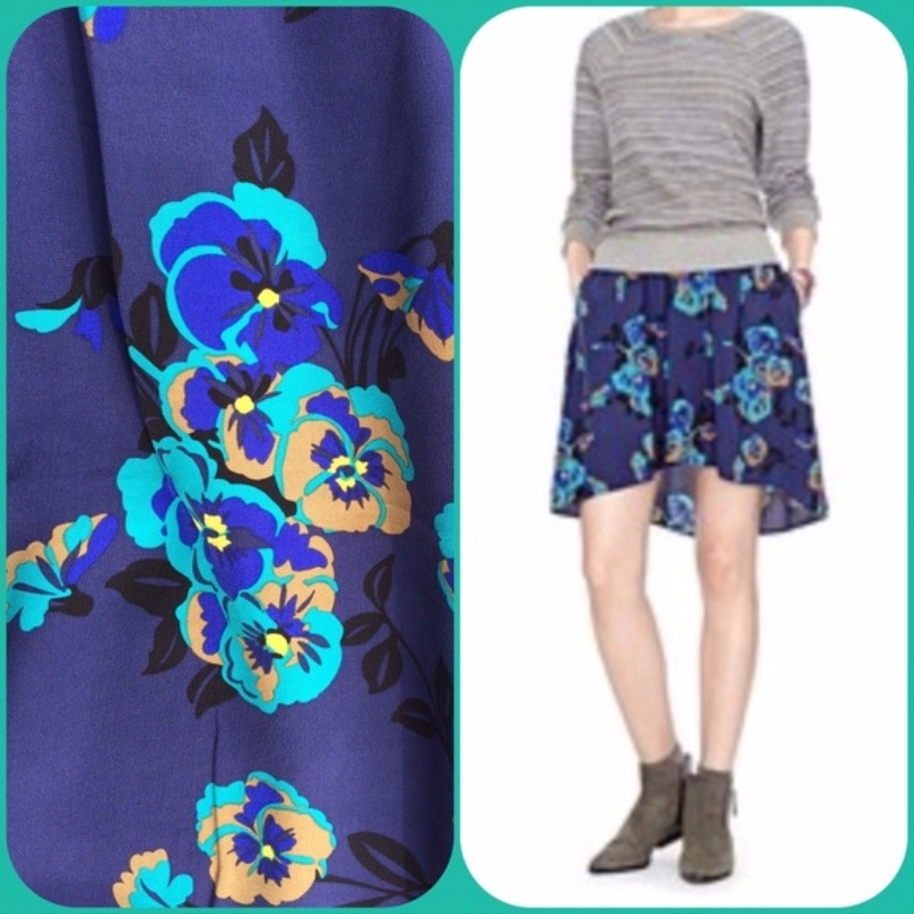 Fossil Silk Flowered Skirt - Picture 1 of 4