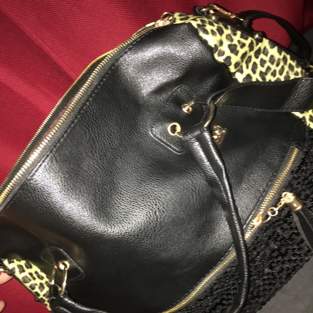 Black Leopard handbag 👜 NEW