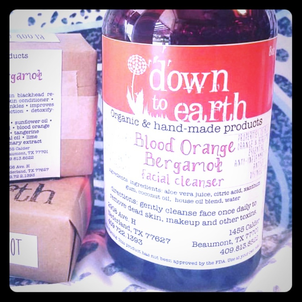 Blood orange bergamot facial cleanser
