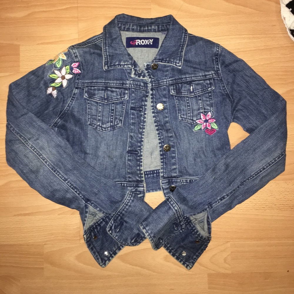 embroidered denim jacket