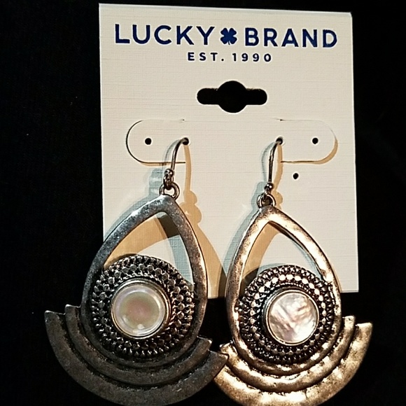 Lucky Brand Jewelry - Nwt Lucky Brand silver/opal earrings