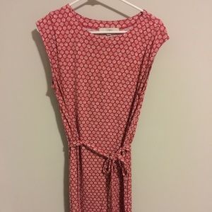 Red cotton dress