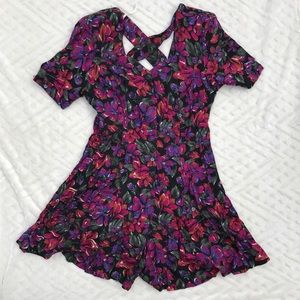 Vintage 1990's flowy floral romper