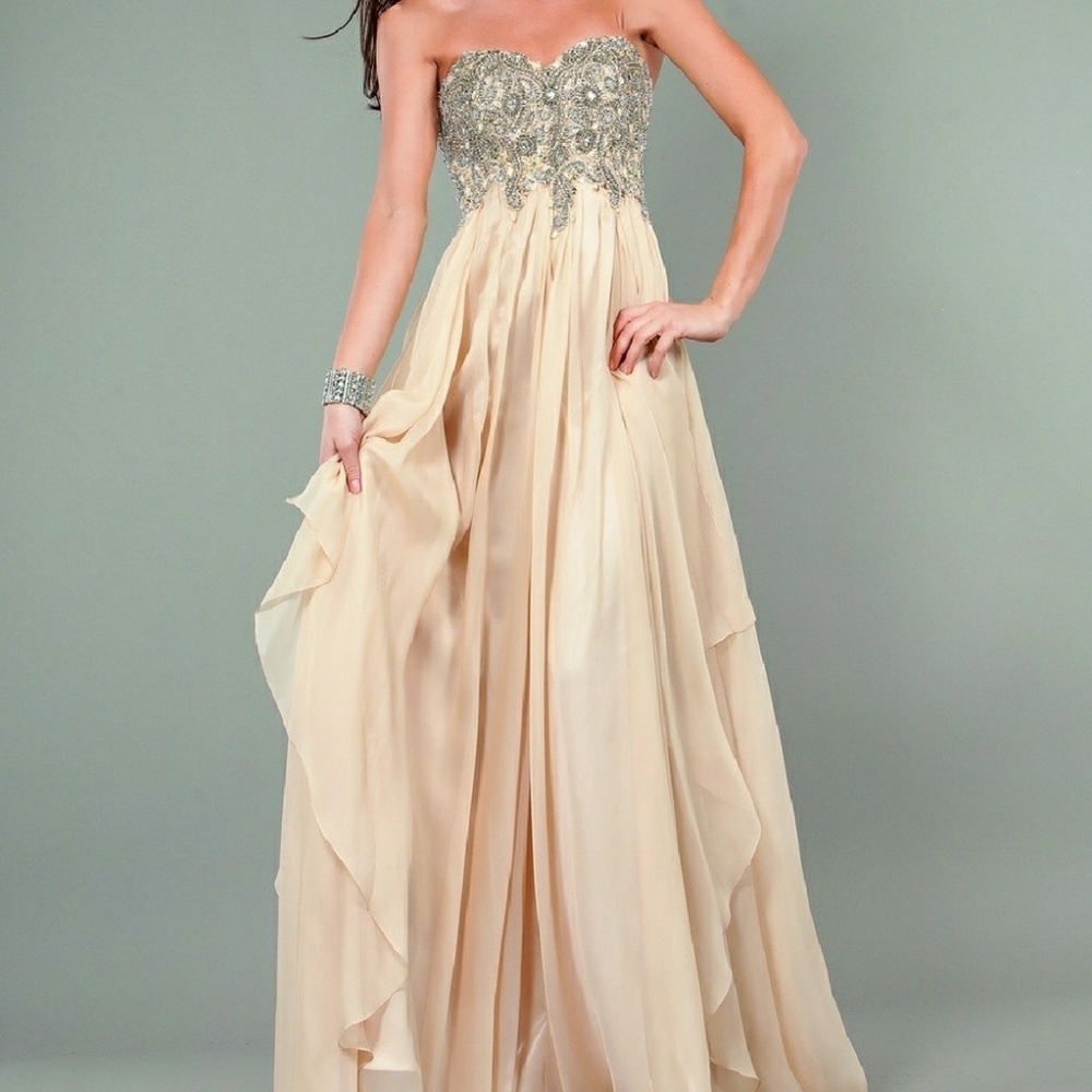 Jovani Gown style 1560-nude size 2