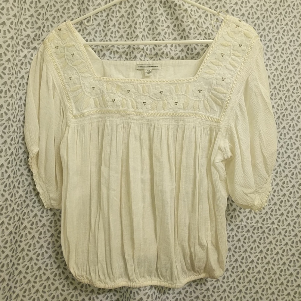 American Eagle peasant blouse