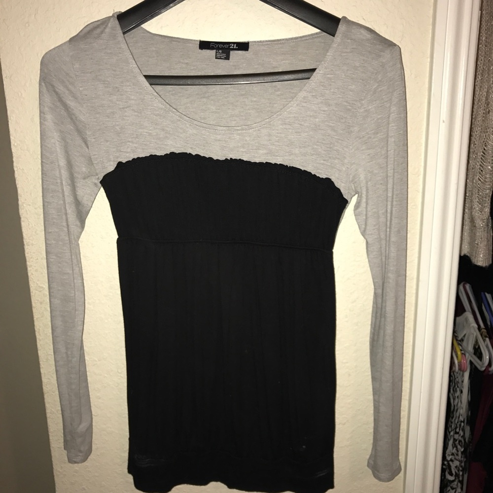 💜F21 Black & Gray Long Sleeve💜