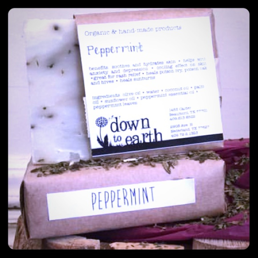 Peppermint bathing bar