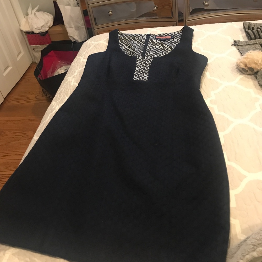 Vineyard Vines Navy Dress. Worn once!