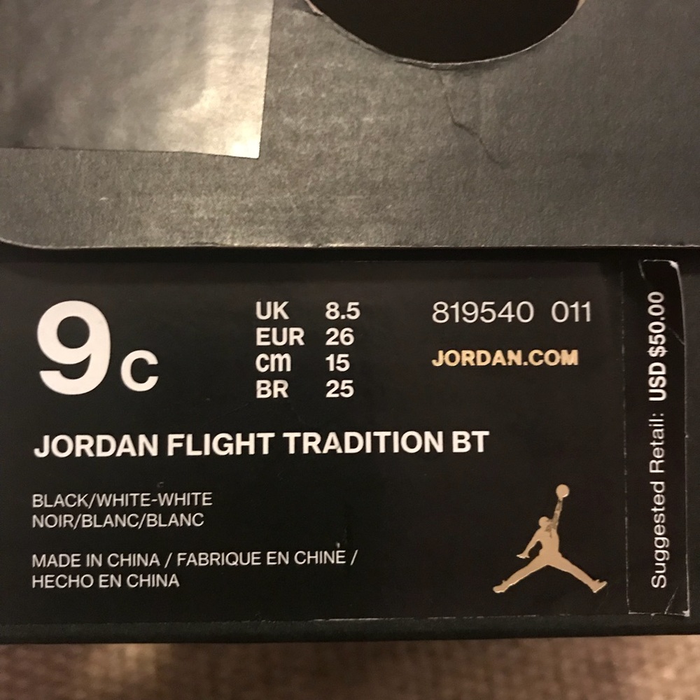 NEW!! Baby Jordan Flight Tradition BT Hightops - Picture 7 of 8