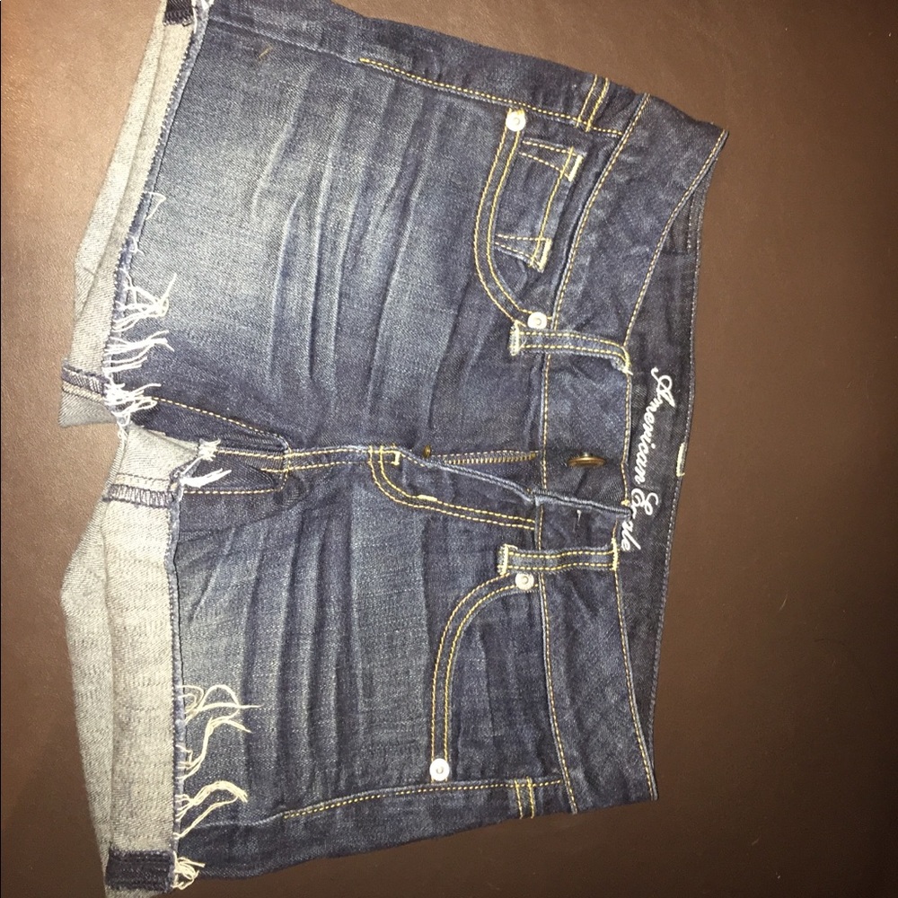 American eagle Midi shorts dark wash