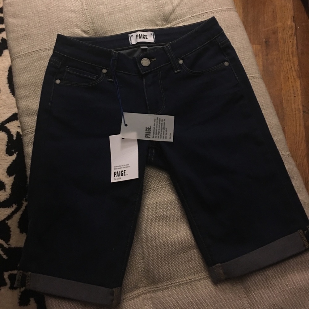 NWT Paige Denim Jax Knee Short SZ 23