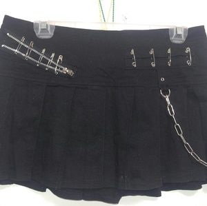 Safety Pin Chain Skirt