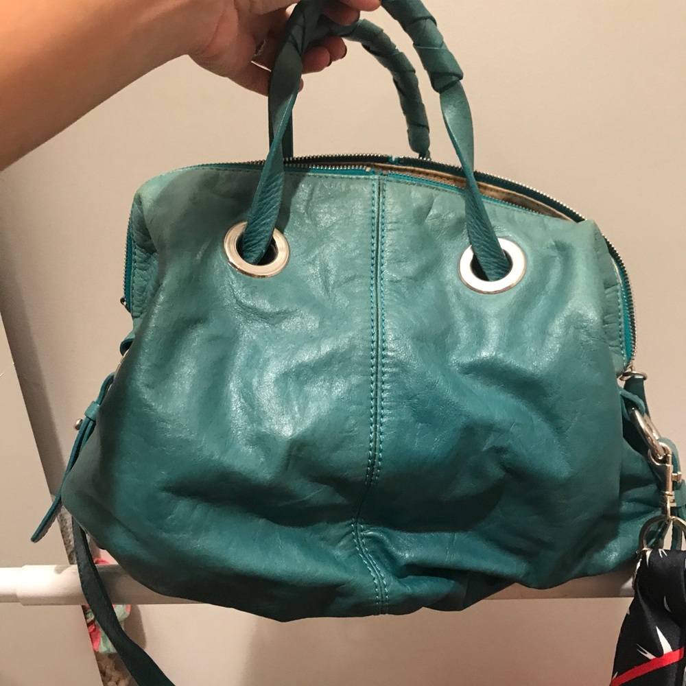 Francesco biasia blue hobo bag