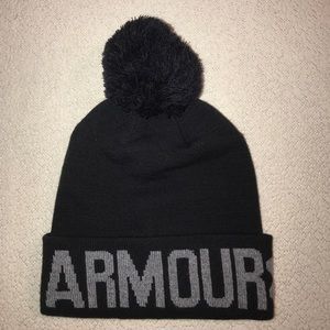 Under Armour Graphic Pom Pom Women's Black Beanie