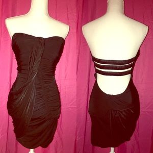 Bebe black strapless dress NWOT