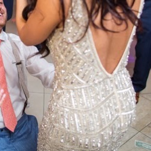 Beaded and sequin gown - Picture 4 of 5