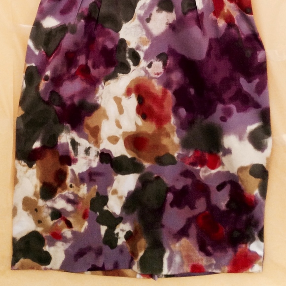 "Van Gogh" Print Pencil Dress - Picture 3 of 7