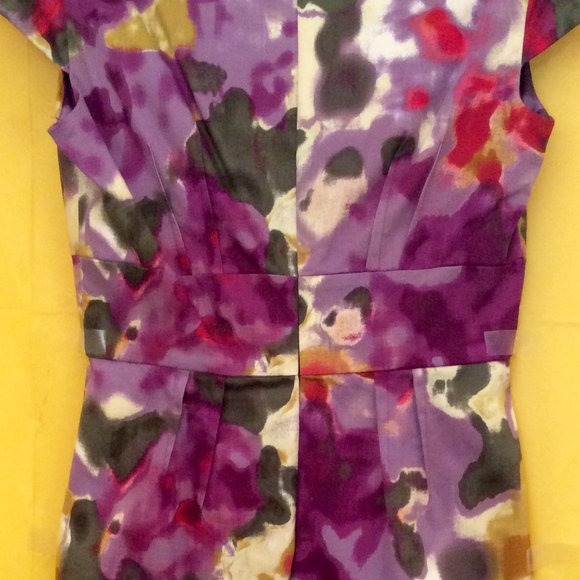 "Van Gogh" Print Pencil Dress - Picture 2 of 7