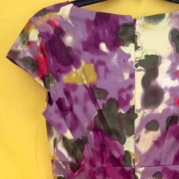 "Van Gogh" Print Pencil Dress - Picture 5 of 7