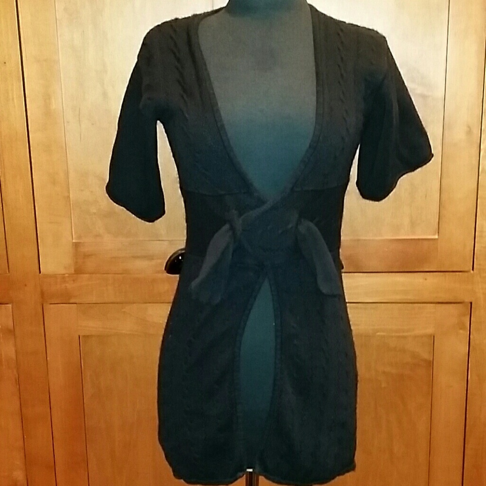 Amalialad Anthropologie Black Small Sweater