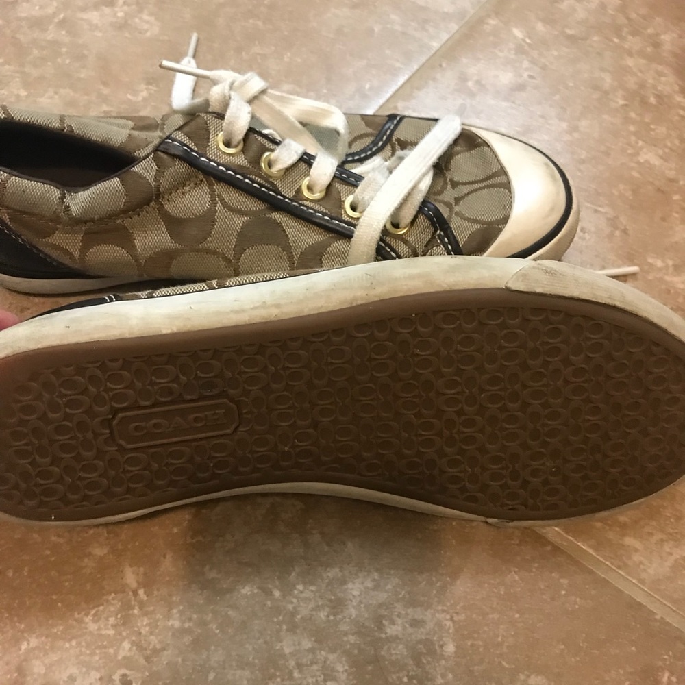 Brown coach shoes