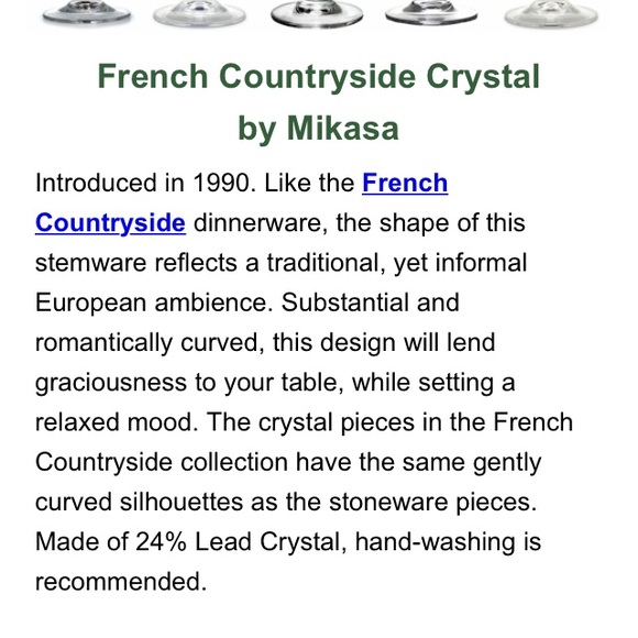 MIKASA CRYSTAL GOBLETS - Picture 2 of 2