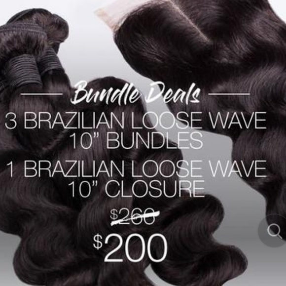 3 Brazilian Loose wave 10\