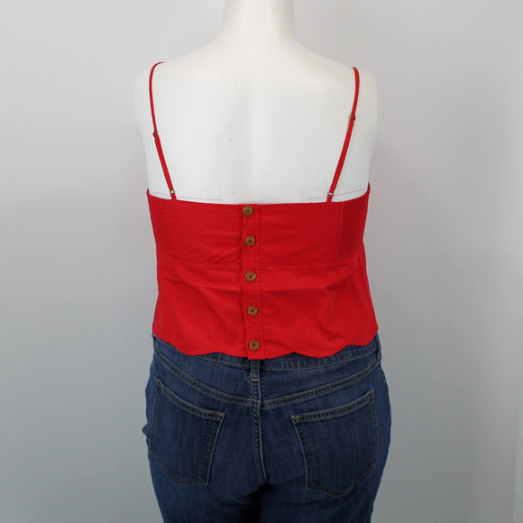 |Anthro| NWT Maeve Scalloped Crop Top - 12, 14, 16 - Picture 2 of 5