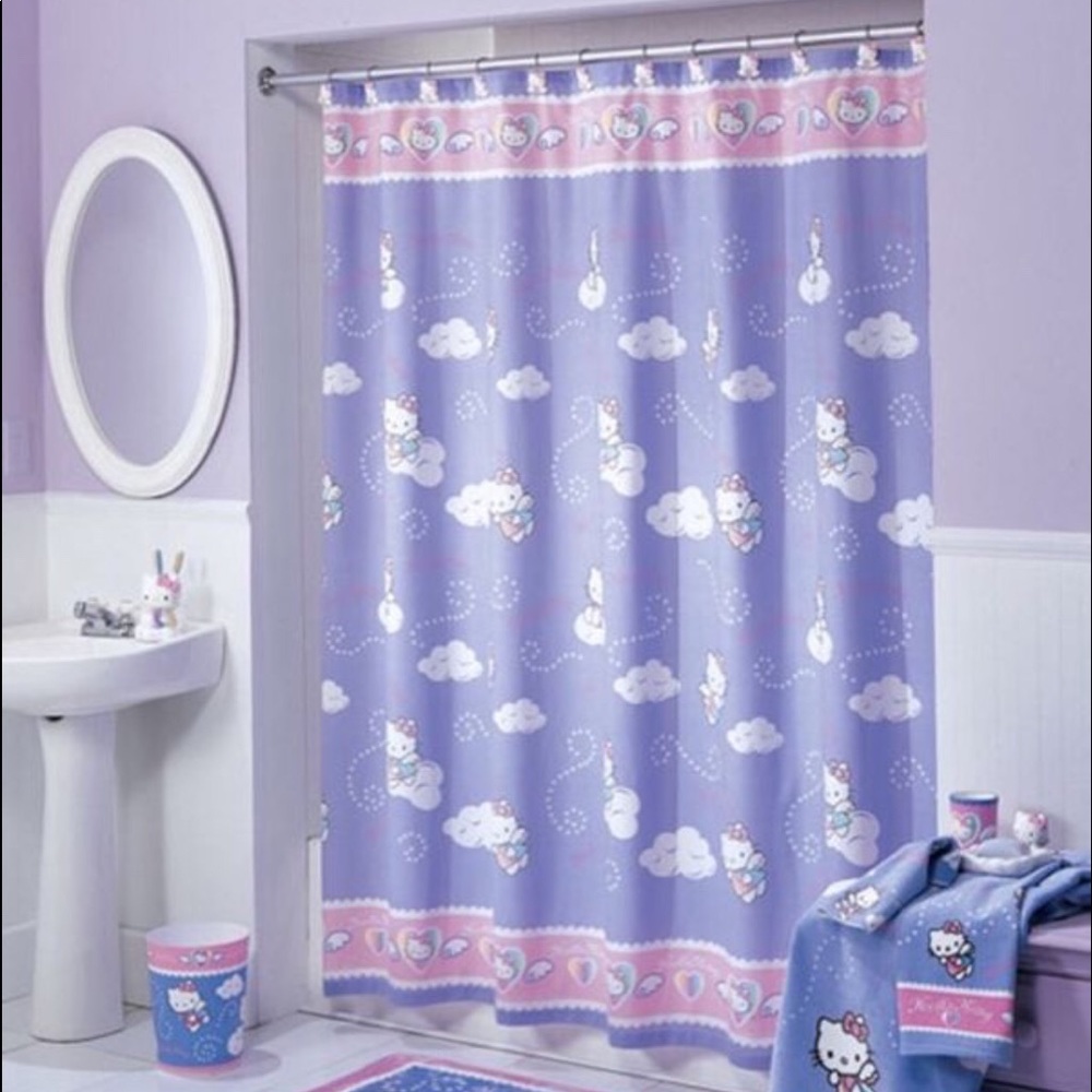 Hello Kitty “Sweet Dreams” Fabric Shower Curtain!