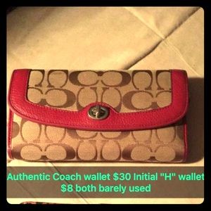 Authentic Coach Wallet $30