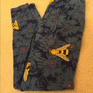 EUC OS LuLaRoe Bumblebee Leggings.