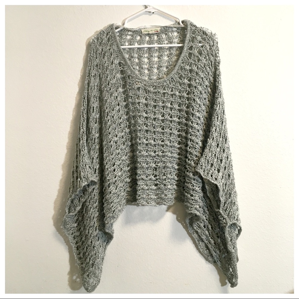 Urban Outfitters Open Knit Poncho - Picture 5 of 6