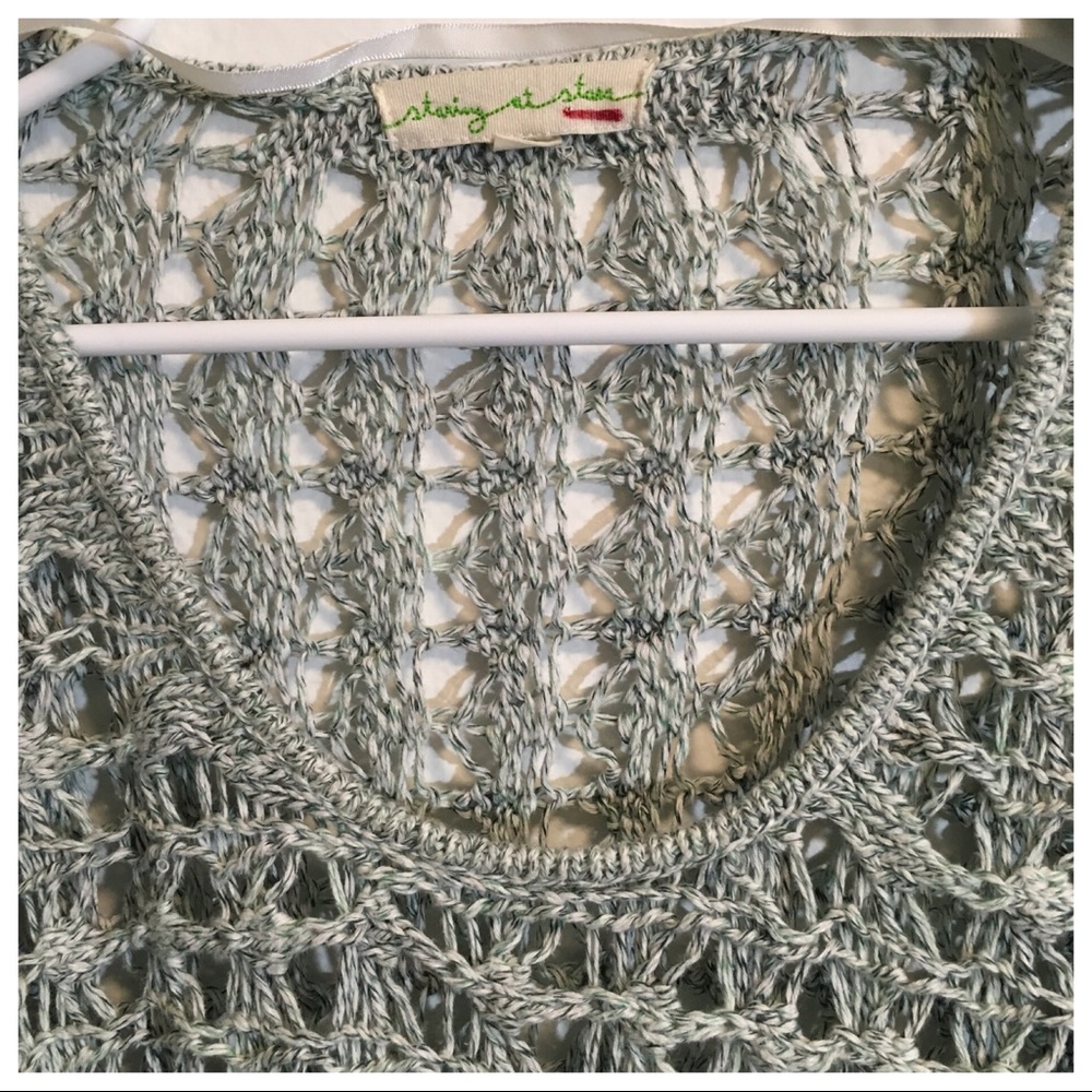 Urban Outfitters Open Knit Poncho - Picture 3 of 6