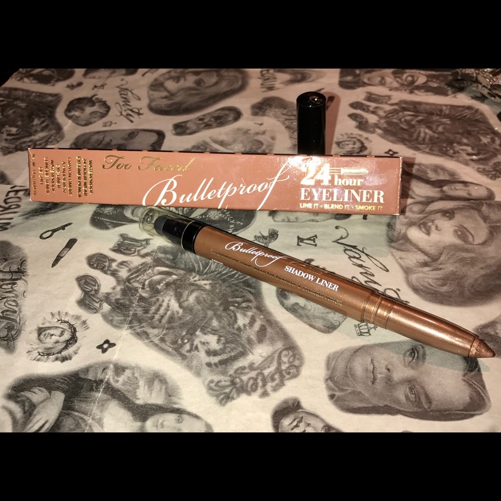 TOO FACED Bulletproof 24 Hr Eyeliner in MINK 😝