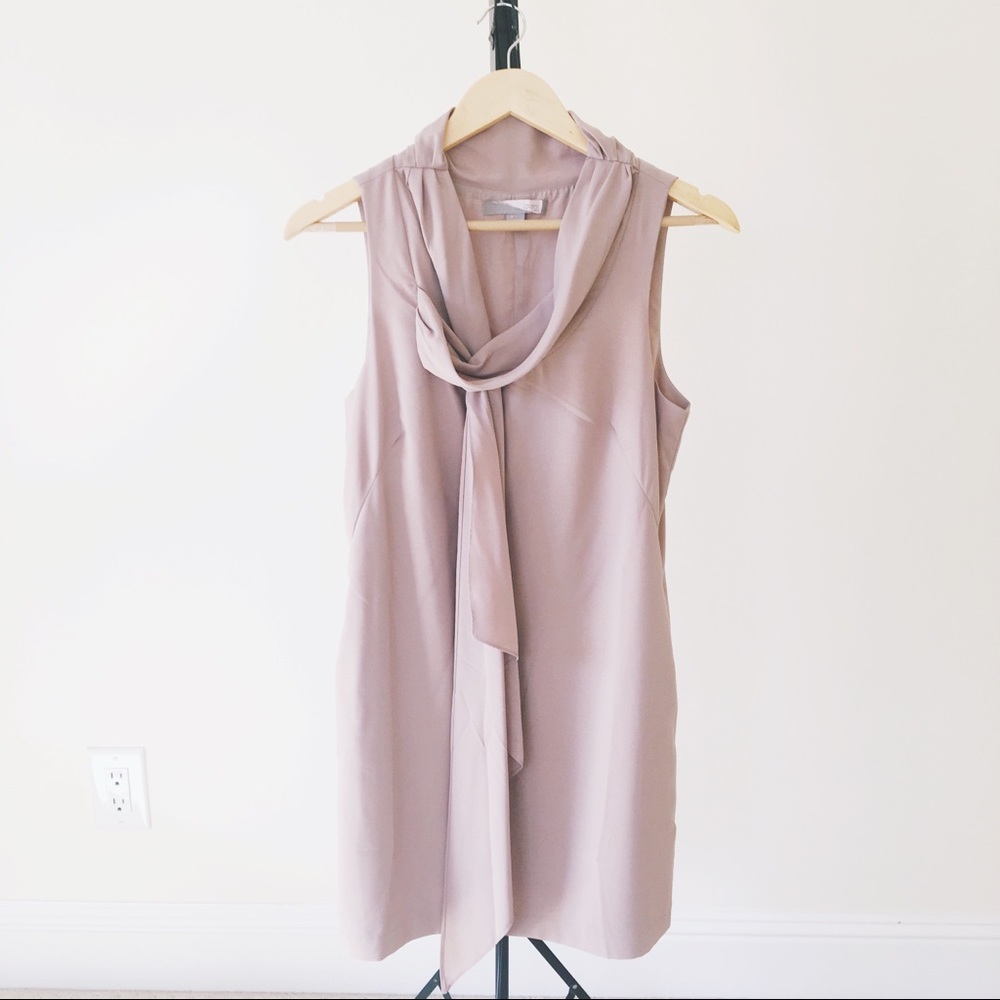 Nude Chiffon Dress