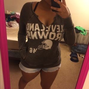 Cleveland browns deep v pull over