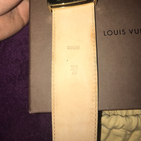 Louis Vuitton belt white damier 100% authentic - Picture 2 of 4
