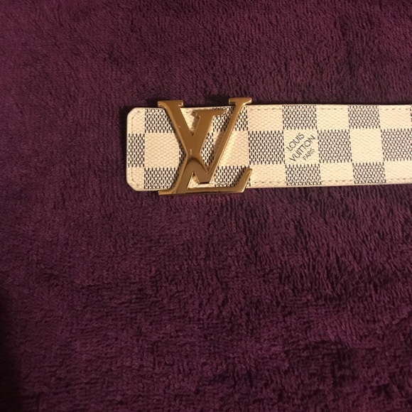 Louis Vuitton belt white damier 100% authentic - Picture 3 of 4