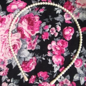 faux pearl headband