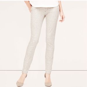 LOFT | Leopard Modern Ankle Skinny Jeans 28 {H04}