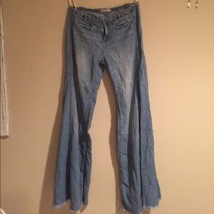 Free People Super Flare Light Jean Bell Bottoms