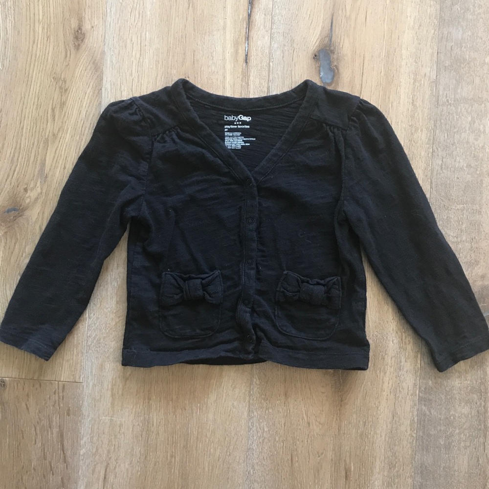 🦊 Baby Gap Bow Pocket Cardigan