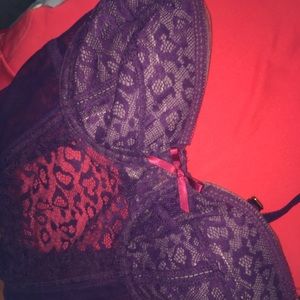 Purple lace- never worn bodysuit - lingerie
