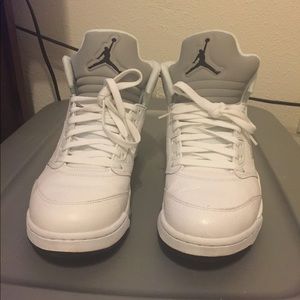Air jordan 5 metallic silver