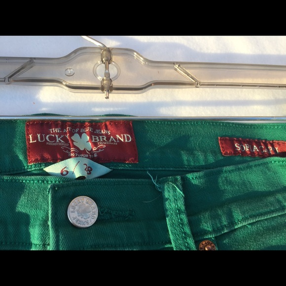 LUCKY BRAND SOFIA CAPRI EMERALD GREEN - Picture 4 of 6