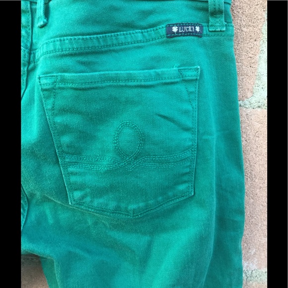 LUCKY BRAND SOFIA CAPRI EMERALD GREEN - Picture 5 of 6
