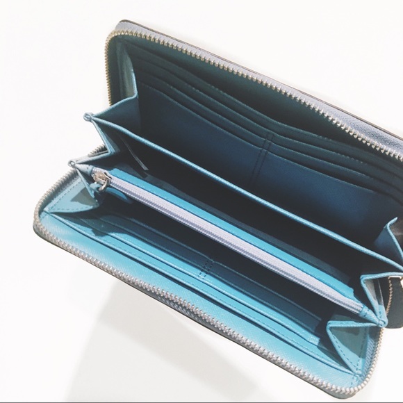 Coach Turquoise Leather Wallet - Picture 2 of 2