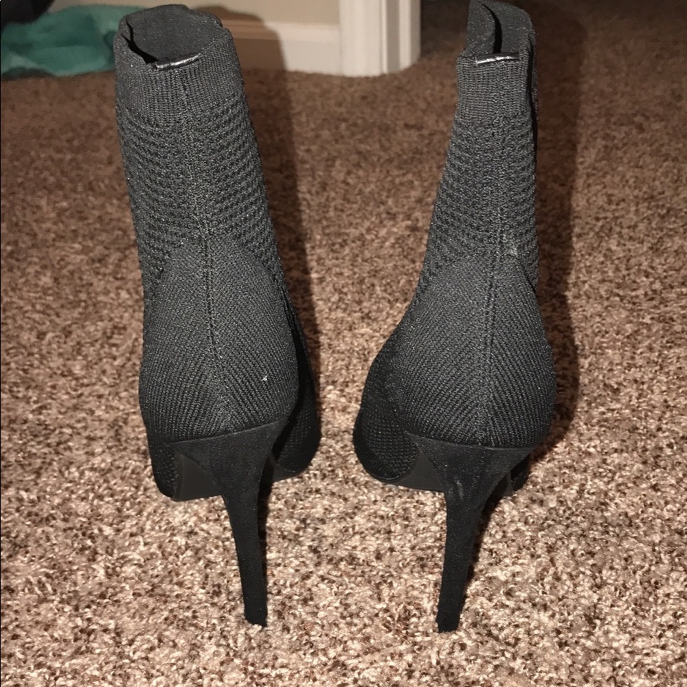 Black Bootie Heels - Picture 2 of 5